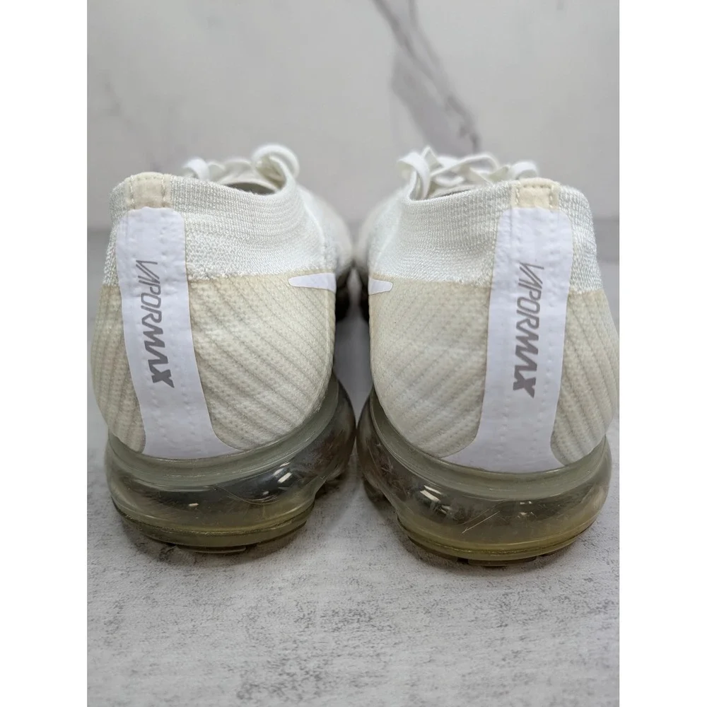Nike Air VaporMax Flyknit Pure Platinum White Mens 12 849558-100 Sneaker